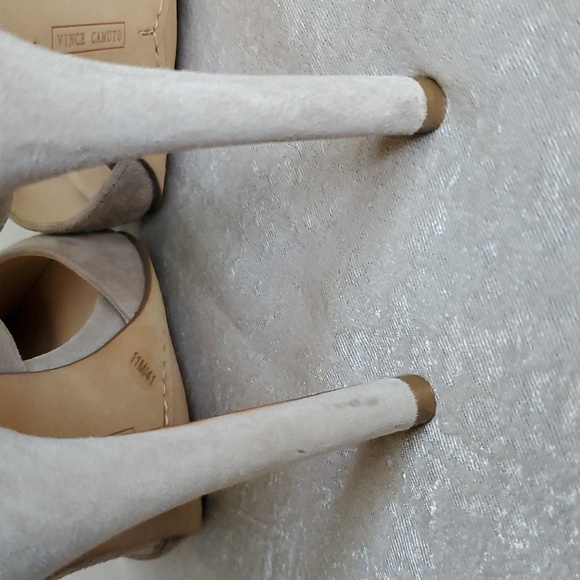 VINCE CAMUTO Carlotte Biege Taupe Suede Leather Upper D'Orsay Pump SIZE: 11M - Picture 9 of 13